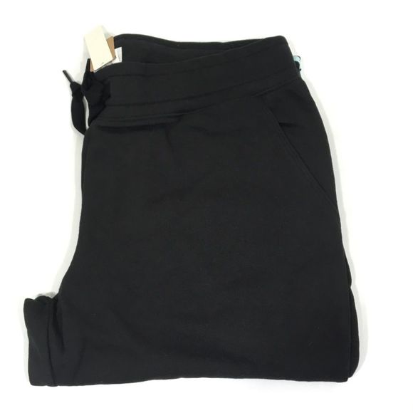 NWT VS PINK EVERYDAY LOUNGE SKINNY JOGGER SWEATPANTS BLACK/RAINBOW LOGO PRINT - Picture 9 of 14